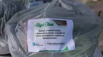 İzmit Belediyesi, kendi ürettiği sebzeleri vatandaşlara dağıtıyor