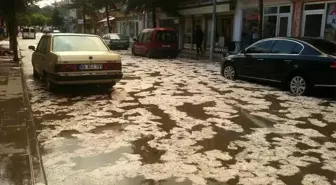 Aksaray haberi... Aksaray'ın yüksek kesimlerinde dolu yağışı etkili oldu