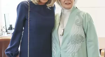 Emine Erdoğan, Brigitte Macron ile görüştü