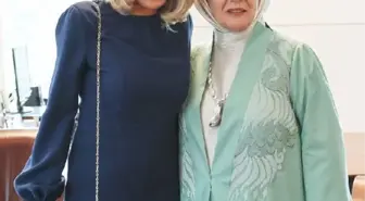 Emine Erdoğan, Fransız First Lady Brigitte Macron ile görüştü