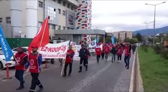 Ondokuz Mayıs Üniversitesinde Çalışan İşçilerden Gözleri Bağlı Eylem