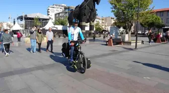 Kök hücre bağışına dikkat çekmek için 5 bin kilometre pedal çevirdi