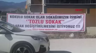 TOZDAN ŞİKAYET EDEN MAHALLELİ YOL KAPATTI