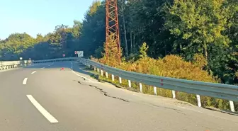 Zonguldak-Ereğli Karayolu'nda çökme meydana geldi