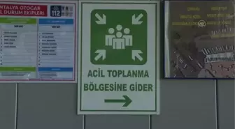 Antalya haberleri... Antalya Şehirler Arası Otobüs Terminali'nde deprem tatbikatı yapıldı