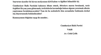 Mersin gündem haberi | Chp, Mersin'deki Saldırıyla İlgili Partiyi Hedef Alan Açıklamalara Suç Duyurusunda Bulunacak