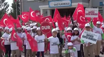 Ankara gündem haberi | Kahramankazan'da 'Yayalara öncelik duruşu, hayata saygı duruşu' uygulaması yapıldı