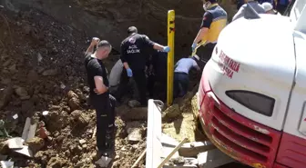 Giresun haberi! Giresun'da kayan toprağın altında kalan işçi kurtarıldı