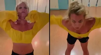 Ünlü şarkıcı Britney Spears'ın, kameraya bakarken kendini boğmaya çalıştığı görüntü infial yarattı