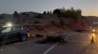 Otomobille çarpışan motosikletin sürücüsü yaşamını yitirdi