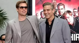 George Clooney - Brad Pitt... ESPRİLİ YAKIŞIKLILIK YARIŞI!