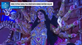 Video: Hindu Festivali Durga Puja Hindistan'ın Mumbai Kentinde Başladı