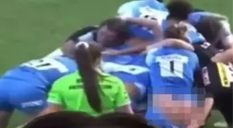 Kadınların maçında rakibinin şortunu indirip tangasını gösterdi, tribünlerin ağzı açık kaldı