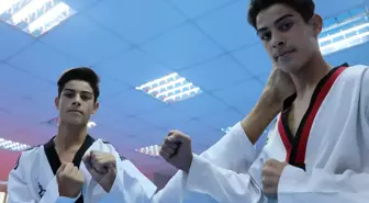 Edirneli ikiz milli tekvandocular, beraber olimpiyatlara katılmak için çalışıyor