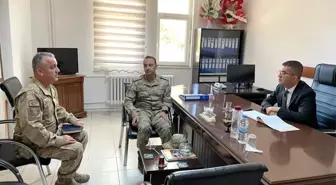 Son dakika haberi: Kaymakam Daştan, jandarma ile bir araya geldi