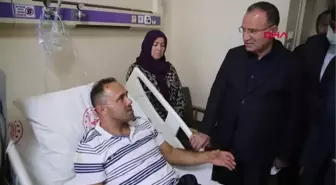 Son dakika haberi: BAKAN BOZDAĞ HASTANEDE YARALILARI ZİYARET ETTİ