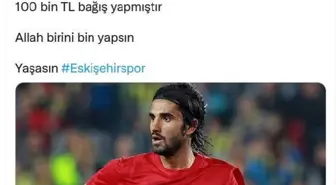 Alper Potuk'tan Eskişehirspor'a 100 bin lira destek