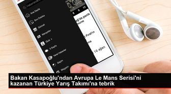Son dakika haberleri... Bakan Kasapoğlu'ndan Avrupa Le Mans Serisi'ni kazanan Türkiye Yarış Takımı'na tebrik