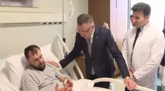 Cumhurbaşkanı Yardımcısı Fuat Oktay, yaralı madencileri ziyaret etti