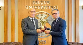 Özbek Rektör Sirojiddinov'dan Rektör Aksoy'a ziyaret