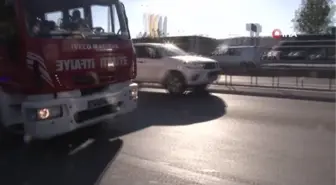 Bariyer ile çekici arasında kalan motokurye hayatını kaybetti