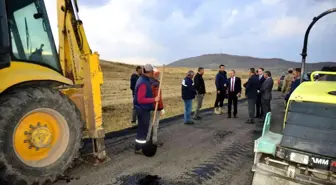 Vali Öner, yol çalışmalarını denetledi