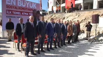 'İlk Evim, İlk İşyerim Projesi' kapsamında 88 konut için temel atma töreni yapıldı