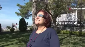 Güneş tutulmasını izlemek isteyenler Çamlıca Tepesi'ne koştu