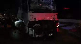 KAMYONA ARKADAN ÇARPAN TIR'IN SÜRÜCÜSÜ YARALANDI