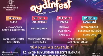 Aydın haberleri... Aydın Büyükşehir, Cumhuriyet Coşkusunu Aydınfest ile Birlikte Kutlayacak