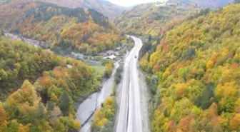 Çankırı haberleri! KASTAMONU - Ilgaz Dağı sonbaharda farklı renk tonlarıyla doğa tutkunlarını ağırlıyor