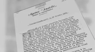ANKARA -Cumhuriyet'in ilanı AA bültenlerinde