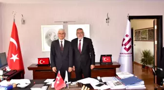 Başkan Bozkurt'tan Rektör Özcan'a ziyaret