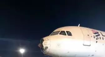 Fırtınaya yakalanan yolcu uçağı acil iniş yaptı