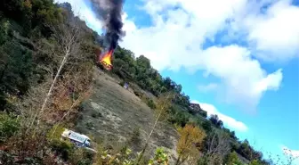 Kastamonu'da ahşap ev çıkan yangında kullanılamaz hale geldi