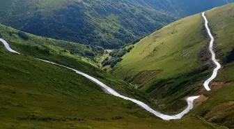 Rize'de 22 kilometrelik yayla yolu için vatandaşlar seferber oldu