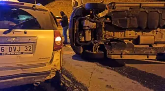 Saadet Partili üyeleri taşıyan minibüs devrildi: 8 yaralı