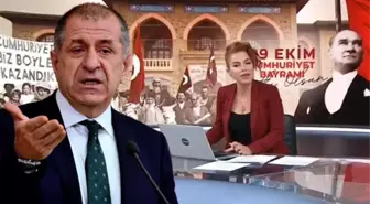 TRT spikerinin Atatürk'le ilgili sözleri ortalığı ayağa kaldırmıştı, Ümit Özdağ'dan kutlama geldi