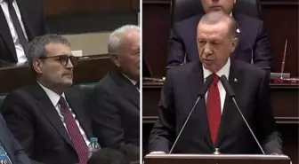 Cumhurbaşkanı Erdoğan, istifa kararı alan Mahir Ünal'ı parti grubunda onore etti