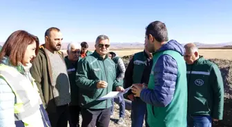 Bölge Müdürü Yavuz; Ağrı Yazıcı sulaması 2 kısım inşaatında ve derecek barajında incelemelerde bulundu