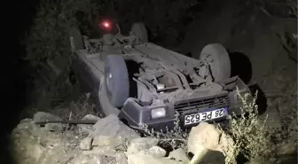 OTOMOBİL ŞARAMPOLE UÇTU 4 YARALI