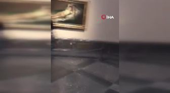 İklim aktivistleri Madrid'de Goya'nın tablolarına kendilerini yapıştırdı