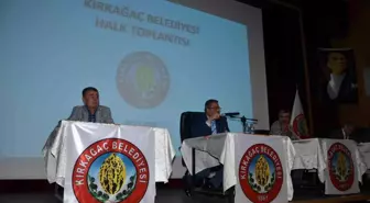 Kırkağaç'taki halk toplantısında gergin anlar