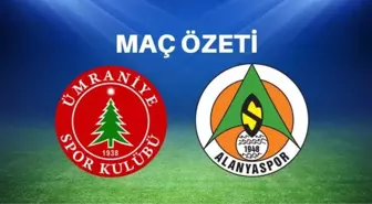 Ümraniyespor-Alanyaspor maç özeti İZLE! Ümraniyespor-Alanyaspor maçı kaç kaç bitti? Alanyaspor maç özeti!