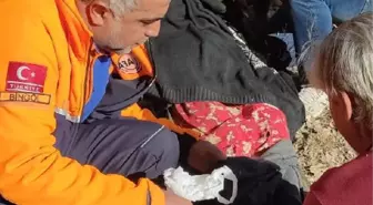 ARAZİDE KAYBOLAN 90 YAŞINDAKİ KADIN AFAD EKİPLERİ TARAFINDAN BULUNDU