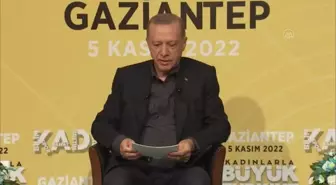 GAZİANTEP - Cumhurbaşkanı Erdoğan, 'Kadınlarla Büyük Türkiye Yolunda' programına katıldı (4)