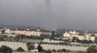 Alanya açıklarında dev hortum kamerada