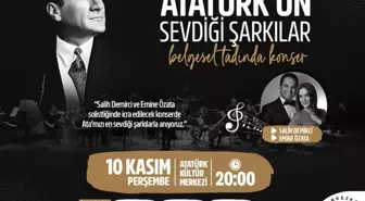 Çerkezköy Belediyesi Atatürk'ü Sevdiği Şarkılar ile Anıyor