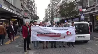 Organ bağışına dikkat çekmek için yürüdüler