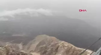 TAHTALI'YA MEVSİMİN İLK KARI DÜŞTÜ